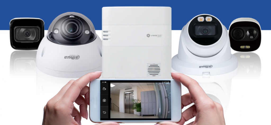 intégration caméras ip dans alarme vesta